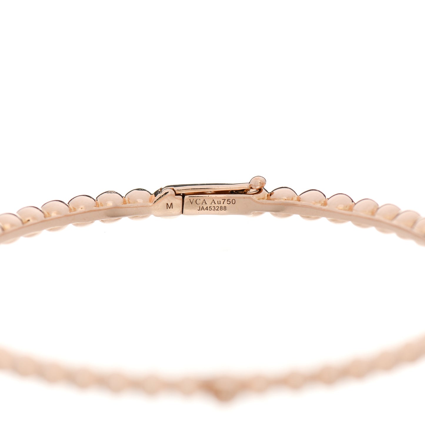18K Rose Gold Perlee Pearls of Gold Bracelet M