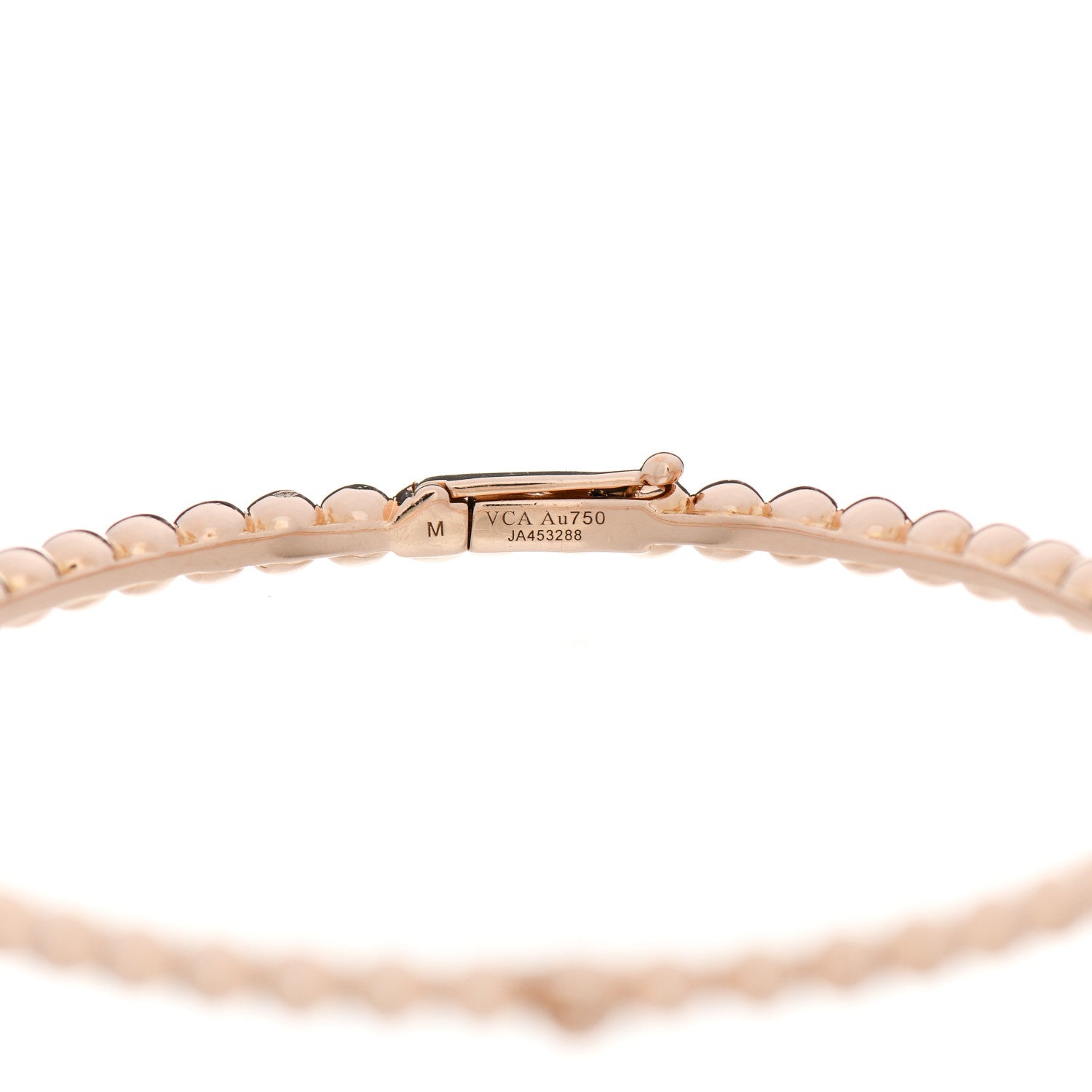 Van Cleef & Arpels 18K Rose Gold Perlee Pearls of Gold Bracelet M 3 of 3