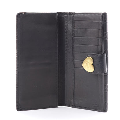 Gucci Guccissima Heart Continental Wallet Black 5 of 12
