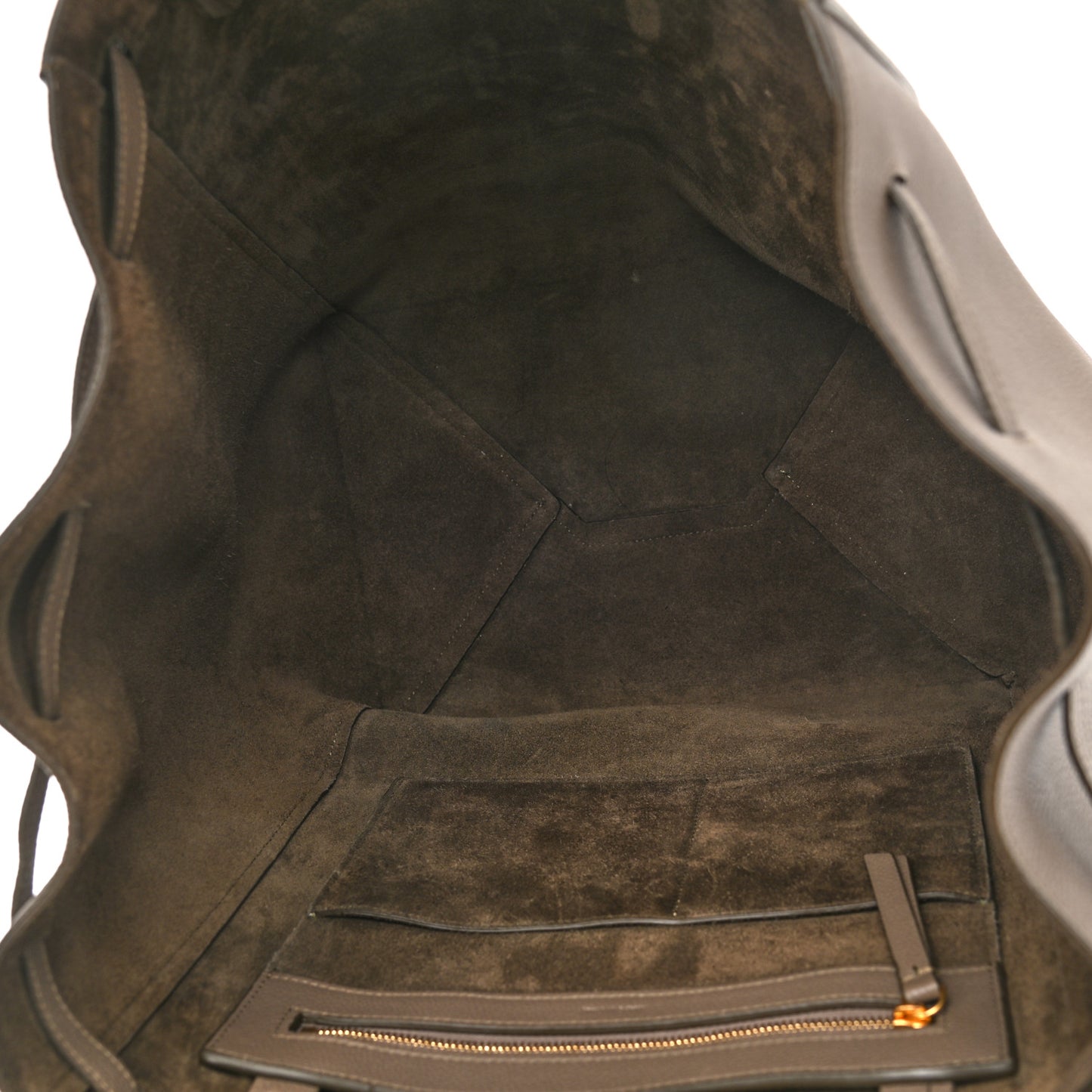 Soft Grained Calfskin Medium Belt Cabas Phantom Taupe