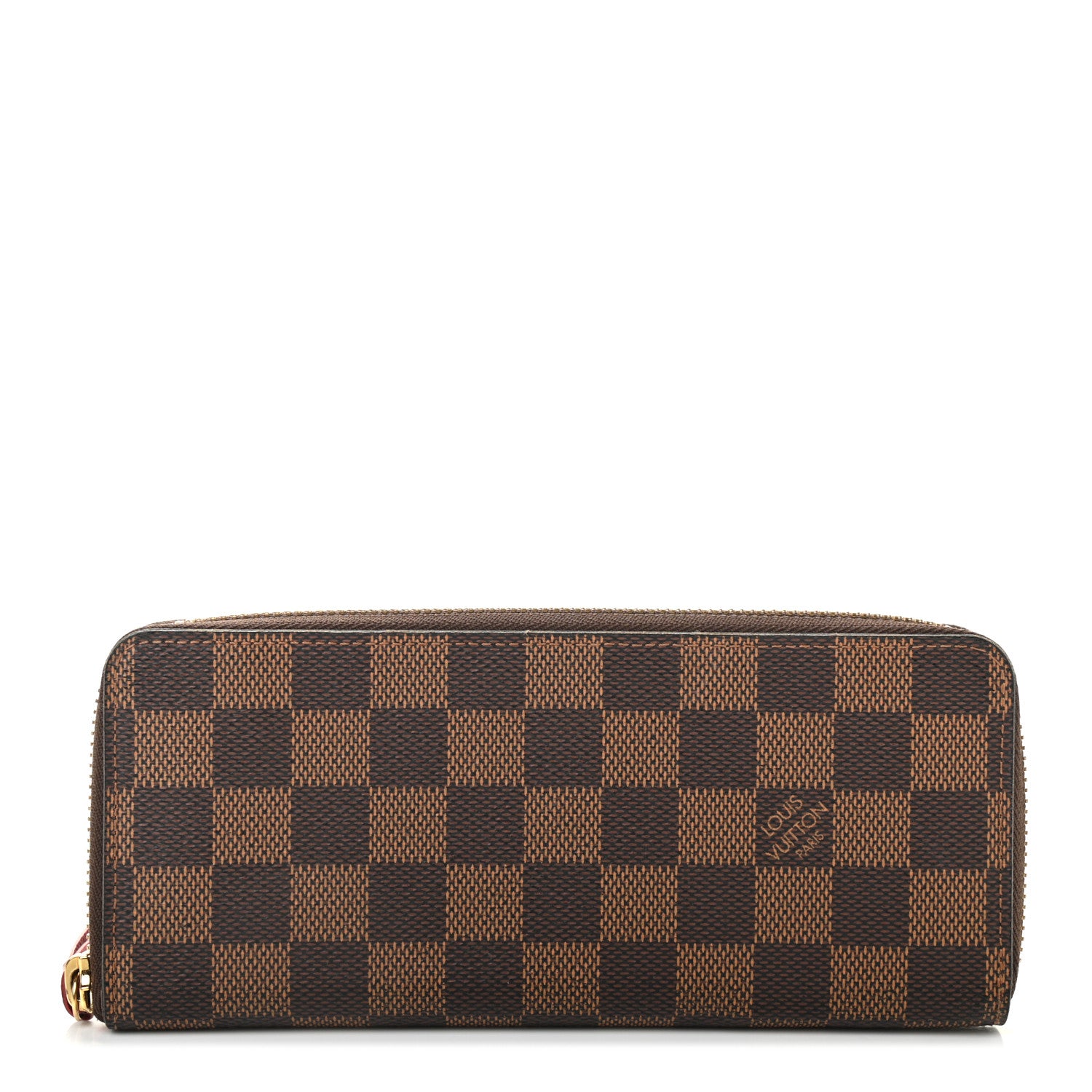 Louis Vuitton Damier Ebene Clemence Wallet Cherry 1 of 10