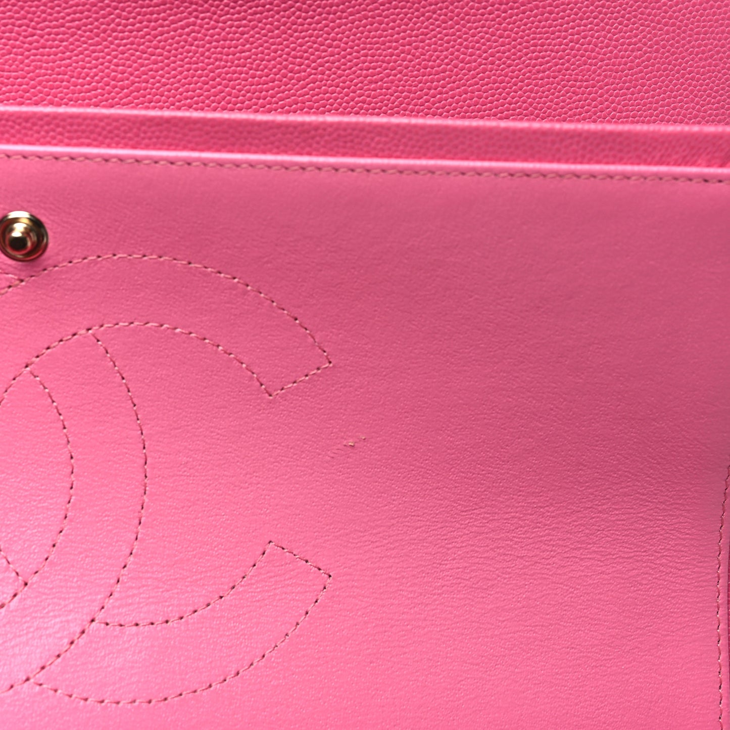 Caviar Quilted Jumbo Double Flap Pink