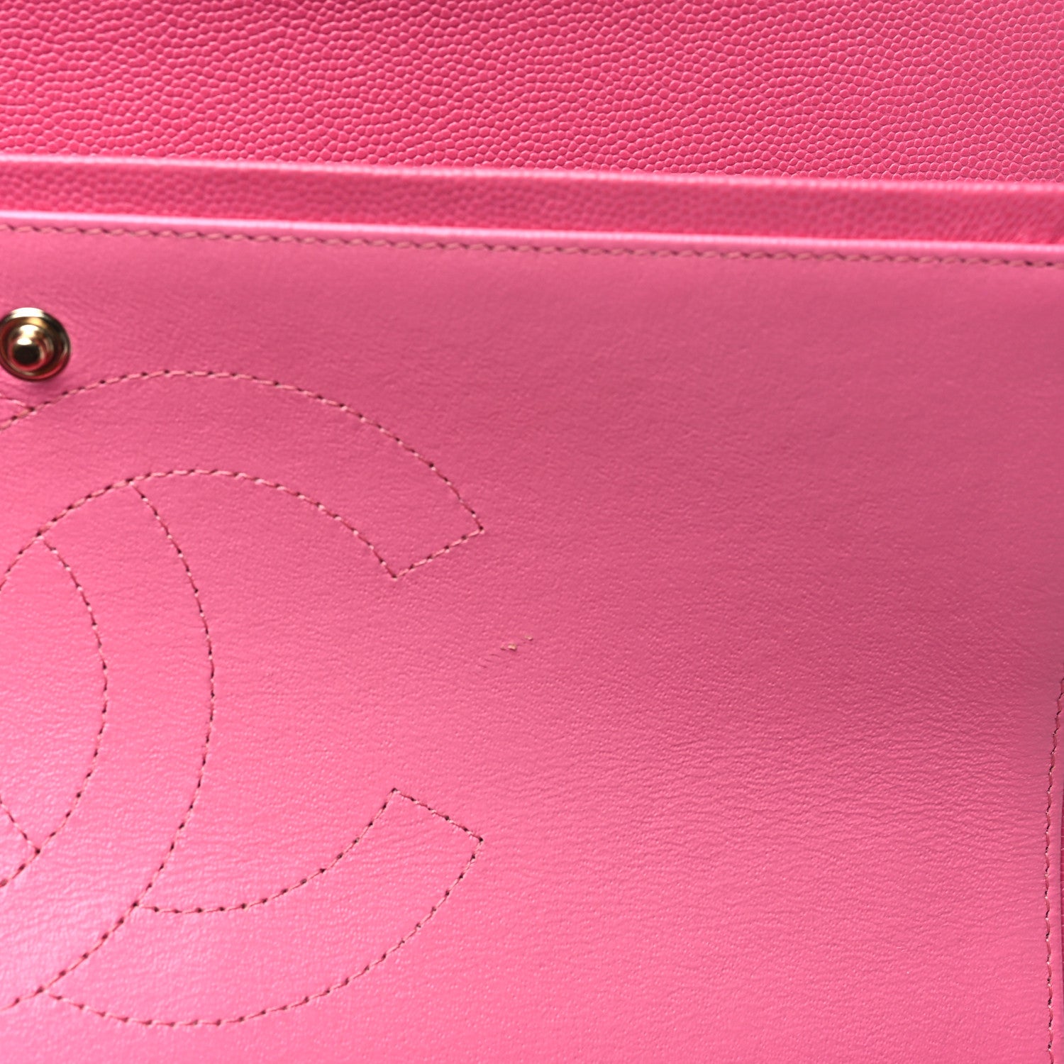 Chanel Caviar Quilted Jumbo Double Flap Pink 12 of 13