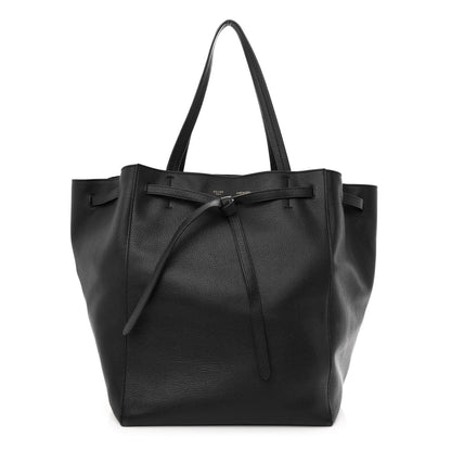 Celine Soft Grained Calfskin Medium Belt Cabas Phantom Black 1 of 13