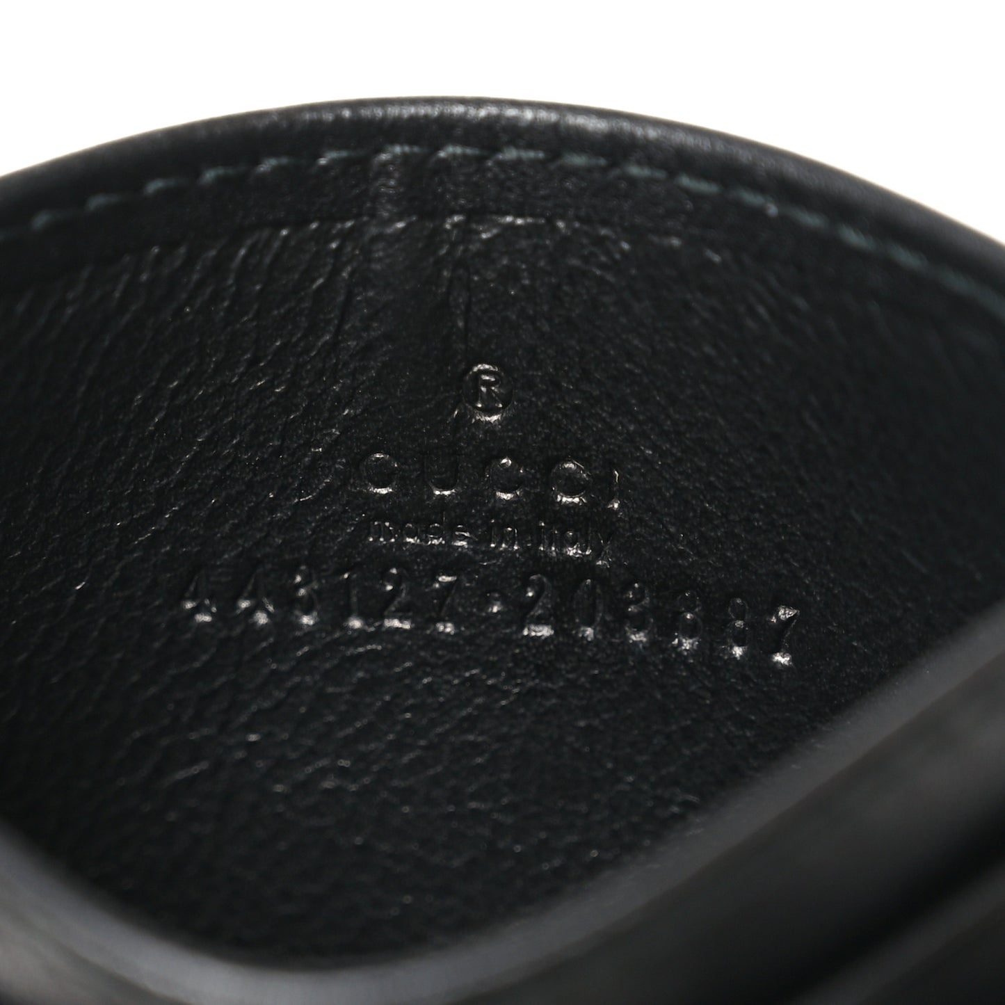 Calfskin Matelasse GG Marmont Card Holder Black