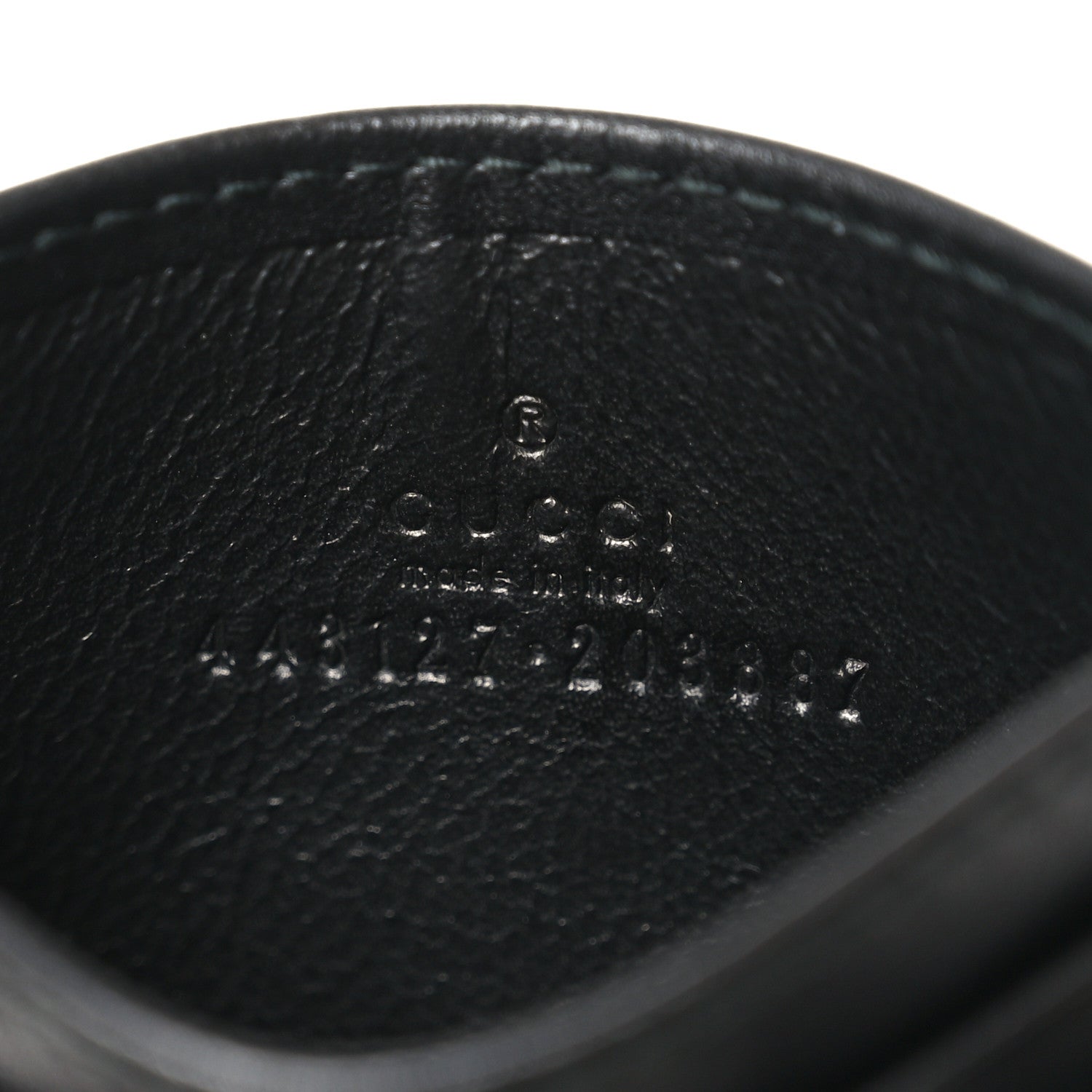 Gucci Calfskin Matelasse GG Marmont Card Holder Black 6 of 7