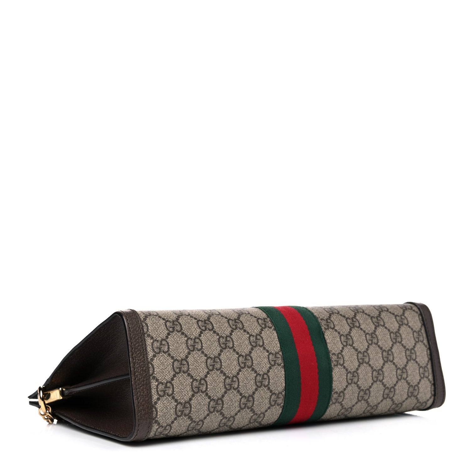 Gucci GG Supreme Monogram Web Medium Ophidia Chain Shoulder Bag Brown 4 of 15