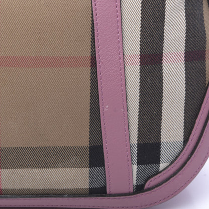 Burberry Bridle Calfskin House Check Small Orchard Bowling Bag Pink 11 of 13