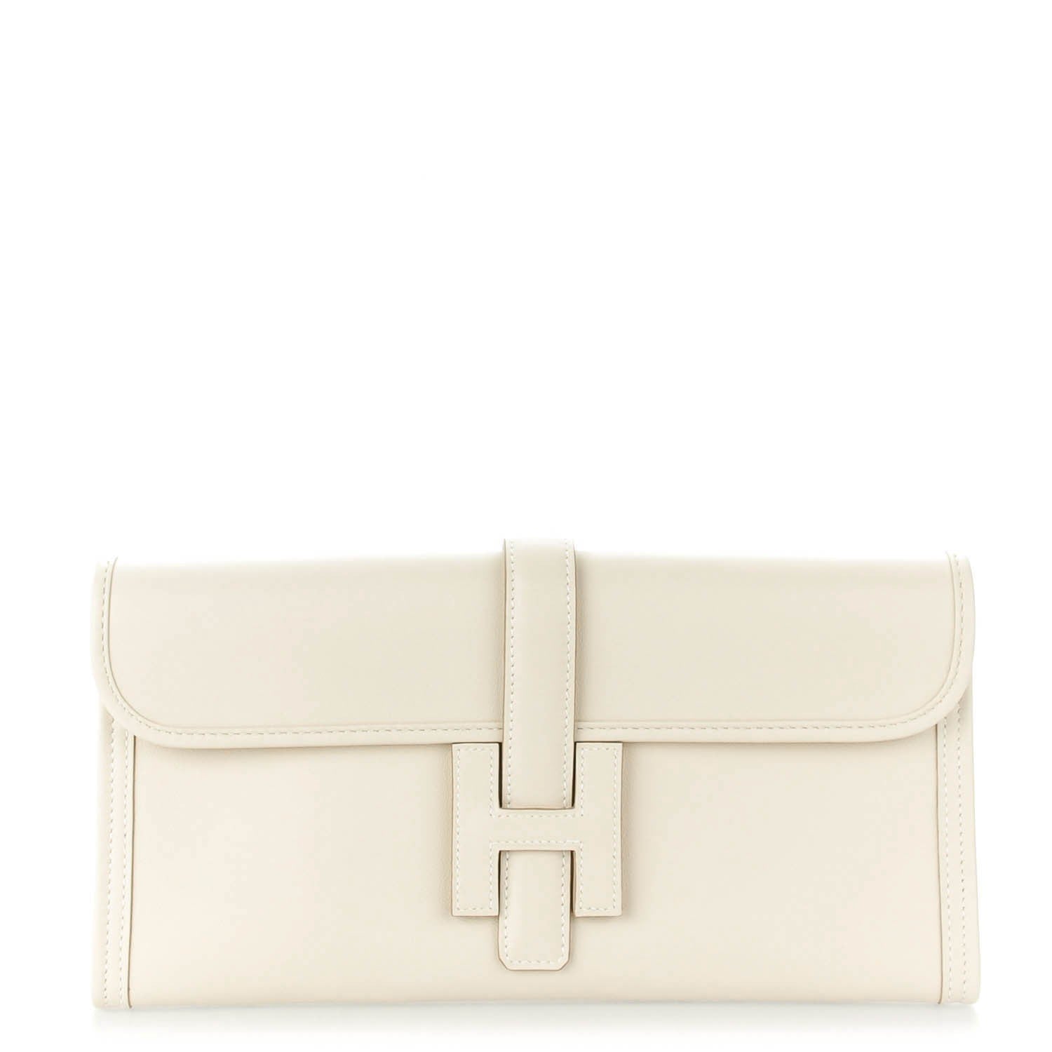 Hermes Veau Swift Jige Elan 29 Clutch Craie 1 of 7