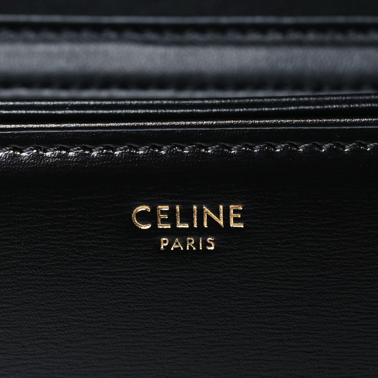 Shiny Calfskin Medium Triomphe Black