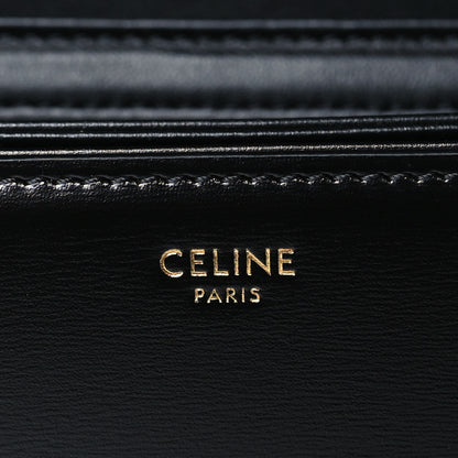 Celine Shiny Calfskin Medium Triomphe Black 6 of 9