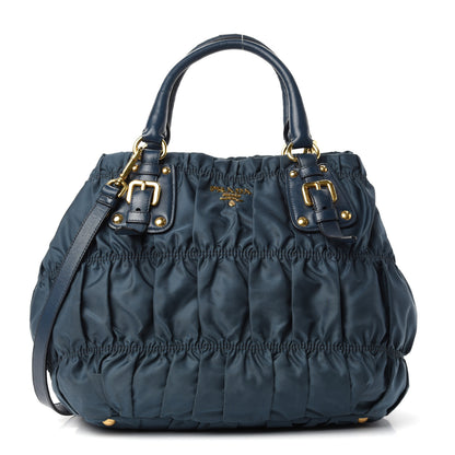 Prada Tessuto Nylon Gaufre Tote Bleuette 1 of 10