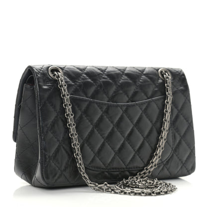 Chanel Aged Calfskin Quilted 2.55 Reissue 225 Flap Black 3 of 12