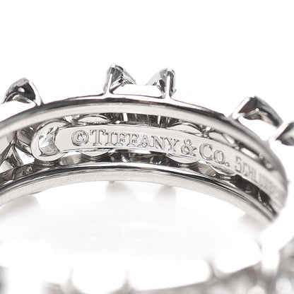 Tiffany Platinum Diamond Schlumberger Sixteen Stone Ring 53 6.25 5 of 5