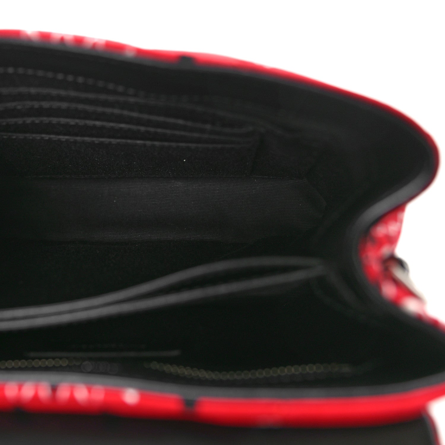 Saint Laurent Cotton Bandana Y Quilted Monogram Toy Loulou Crossbody Bag Red 5 of 11