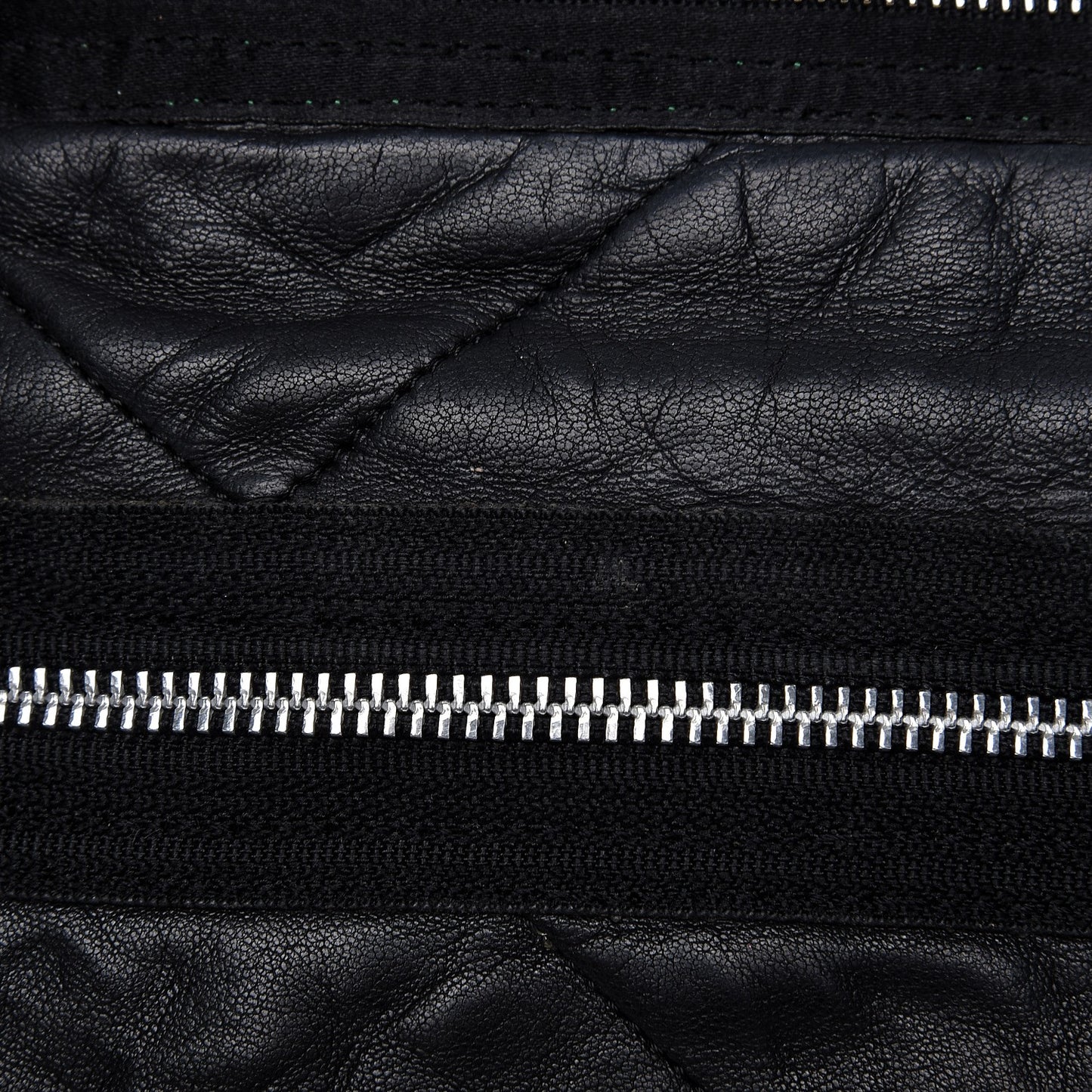 Lambskin Quilted Medium Amalia Shoulder Bag Black
