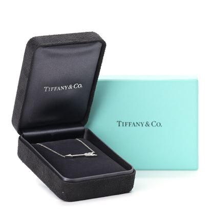 Tiffany Platinum Diamond Arrow Pendant Necklace 7 of 7