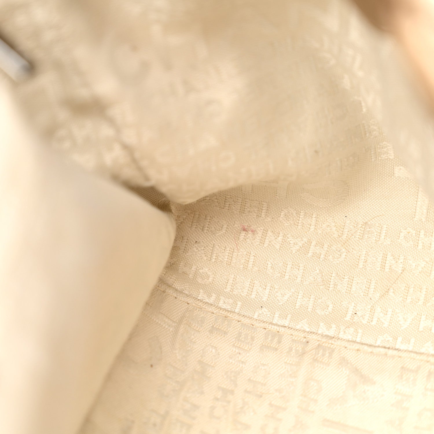 Chanel Lambskin Contrast Stitch Surpique Accordion Flap Beige 11 of 13