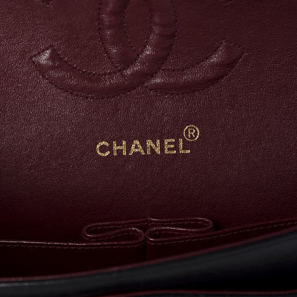 Chanel Lambskin Quilted Medium Double Flap Black 9 of 11