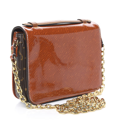 Louis Vuitton Shiny Epi Monogram Pochette Metis Mini Brown 3 of 9