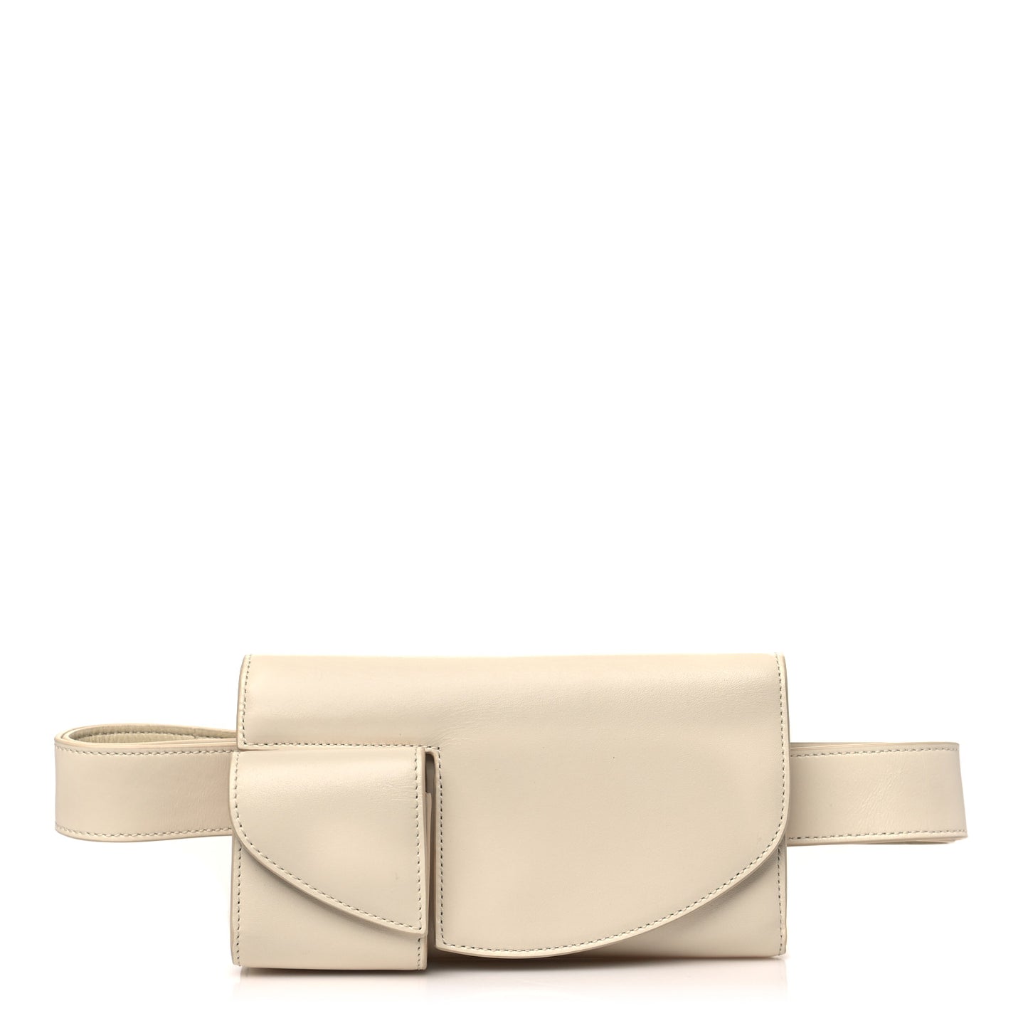 Smooth Calfskin Horizontal Belt Bag Ivory