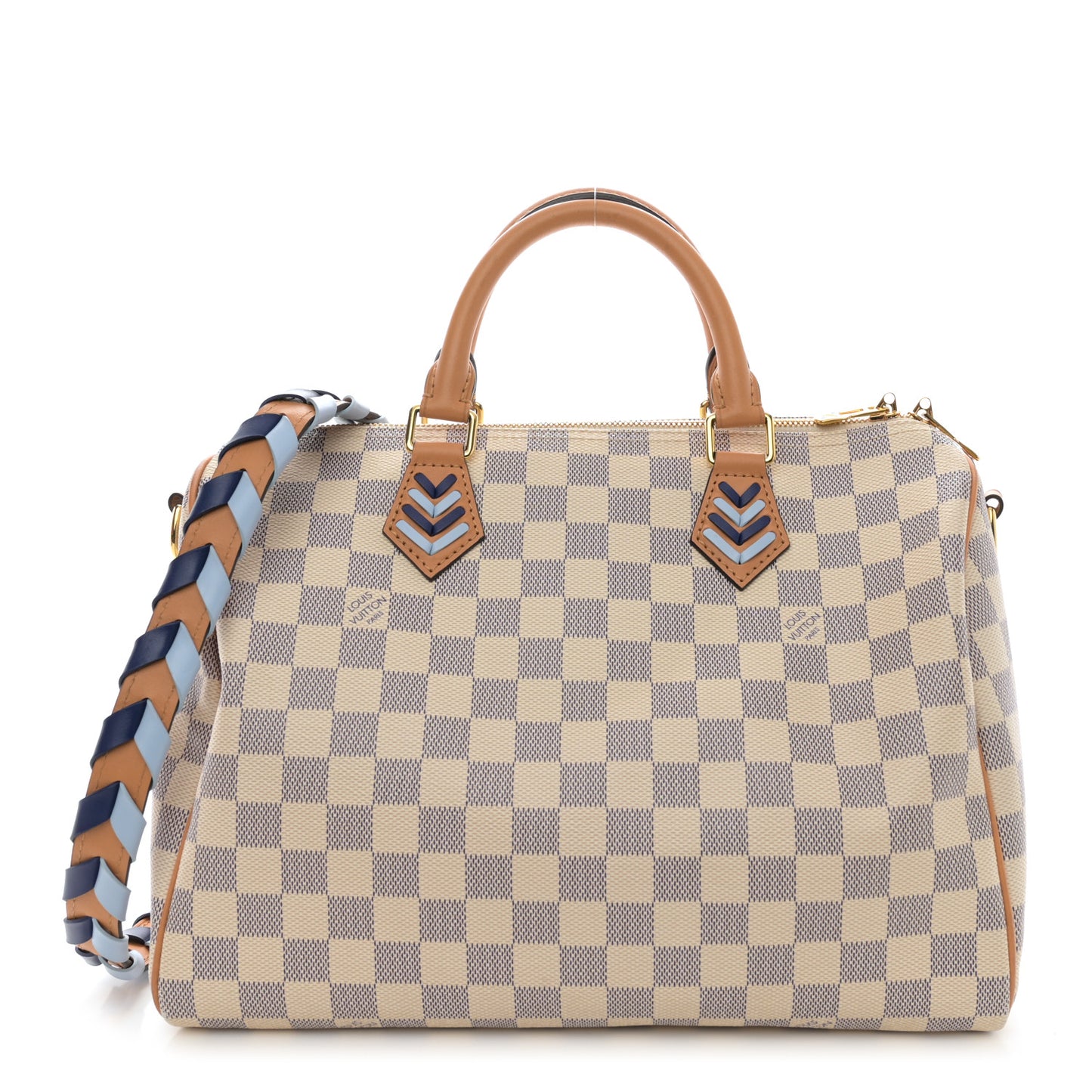 Damier Azur Braided Speedy Bandouliere 30 Blue