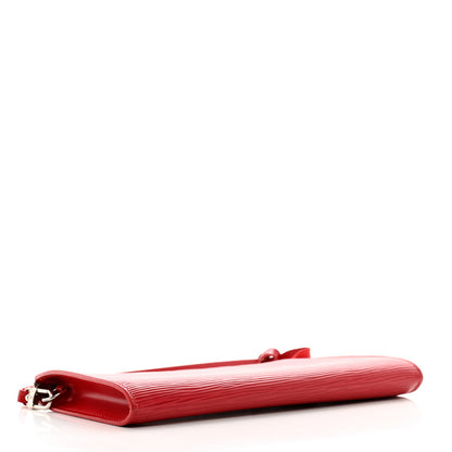 Louis Vuitton Epi Pochette Accessories Castillan Red 4 of 10