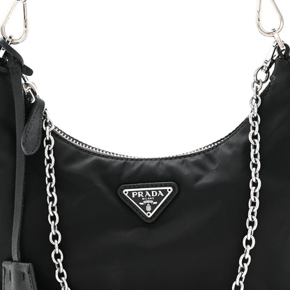 Prada Nylon Re-Edition 2005 Shoulder Bag Black 9 of 11