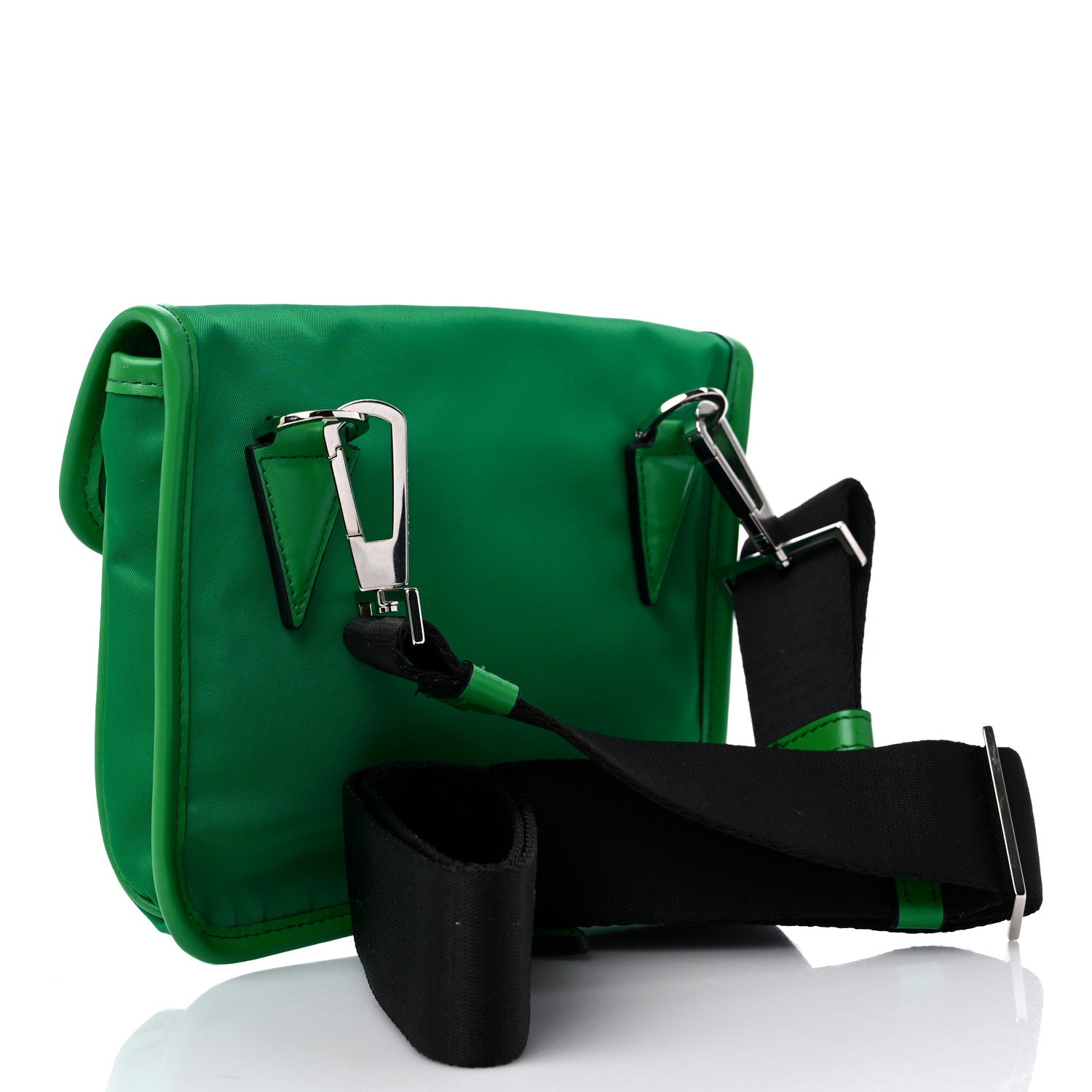 Versace Nylon Palazzo Medusa Crossbody Messenger Bag Green Water 3 of 8