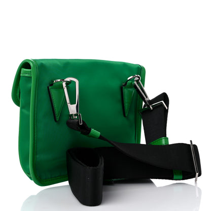 Versace Nylon Palazzo Medusa Crossbody Messenger Bag Green Water 3 of 8