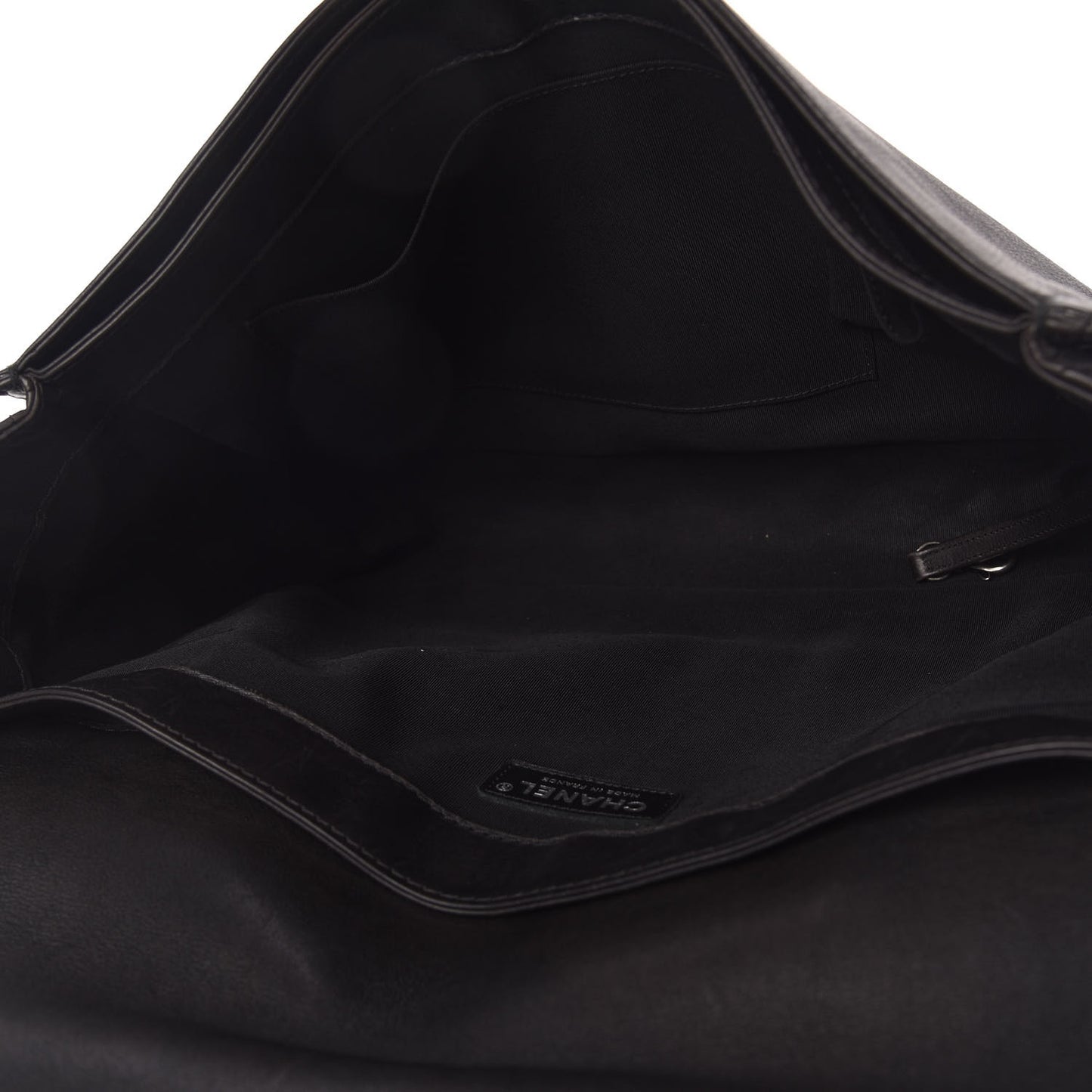 Calfskin Large Boy Reverso Flap Black