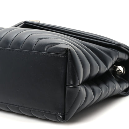 Saint Laurent Calfskin Y Quilted Monogram Medium Loulou Chain Satchel Black 10 of 10