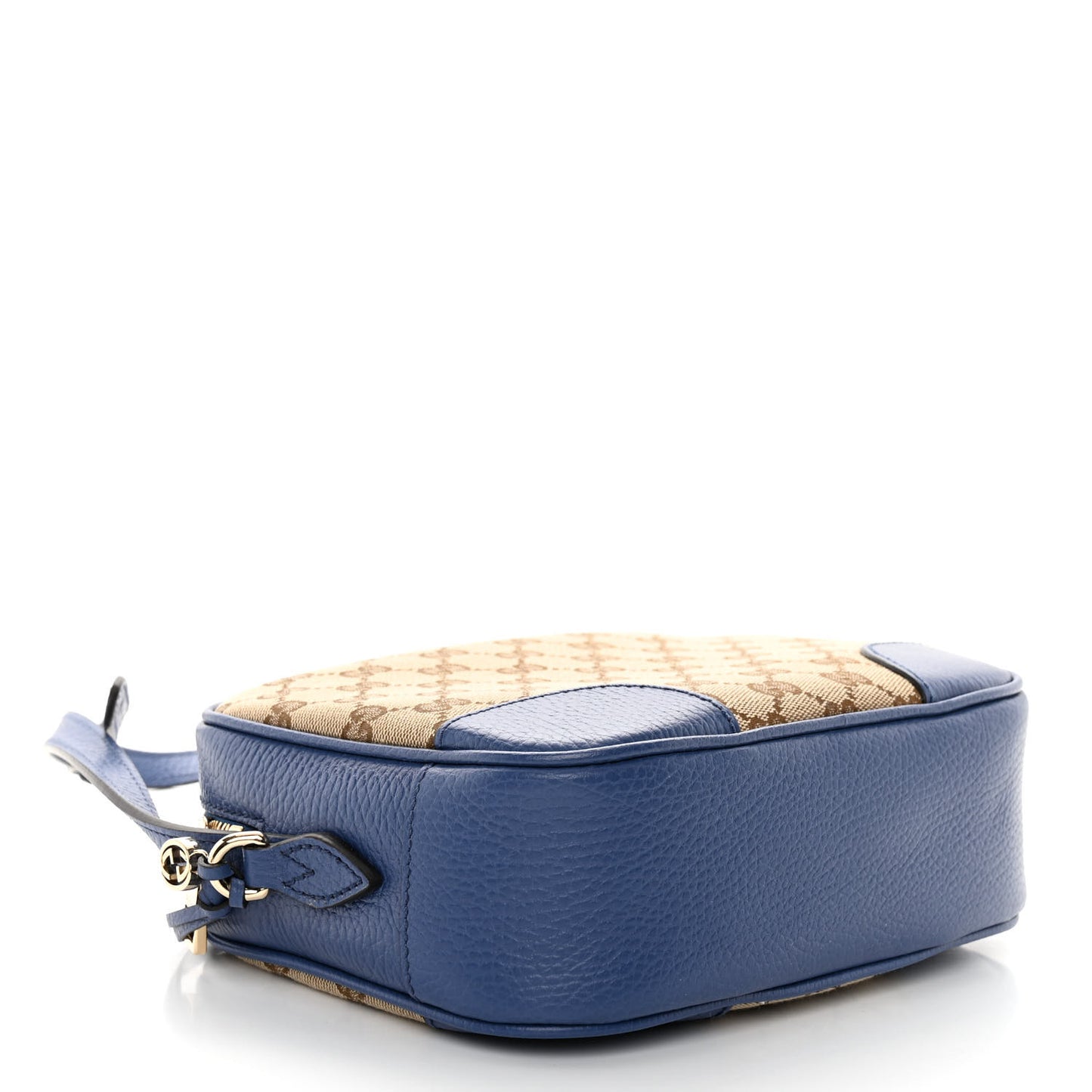 Monogram Dollar Calfskin Mini Bree Messenger Bag Beige Ebony Caspian