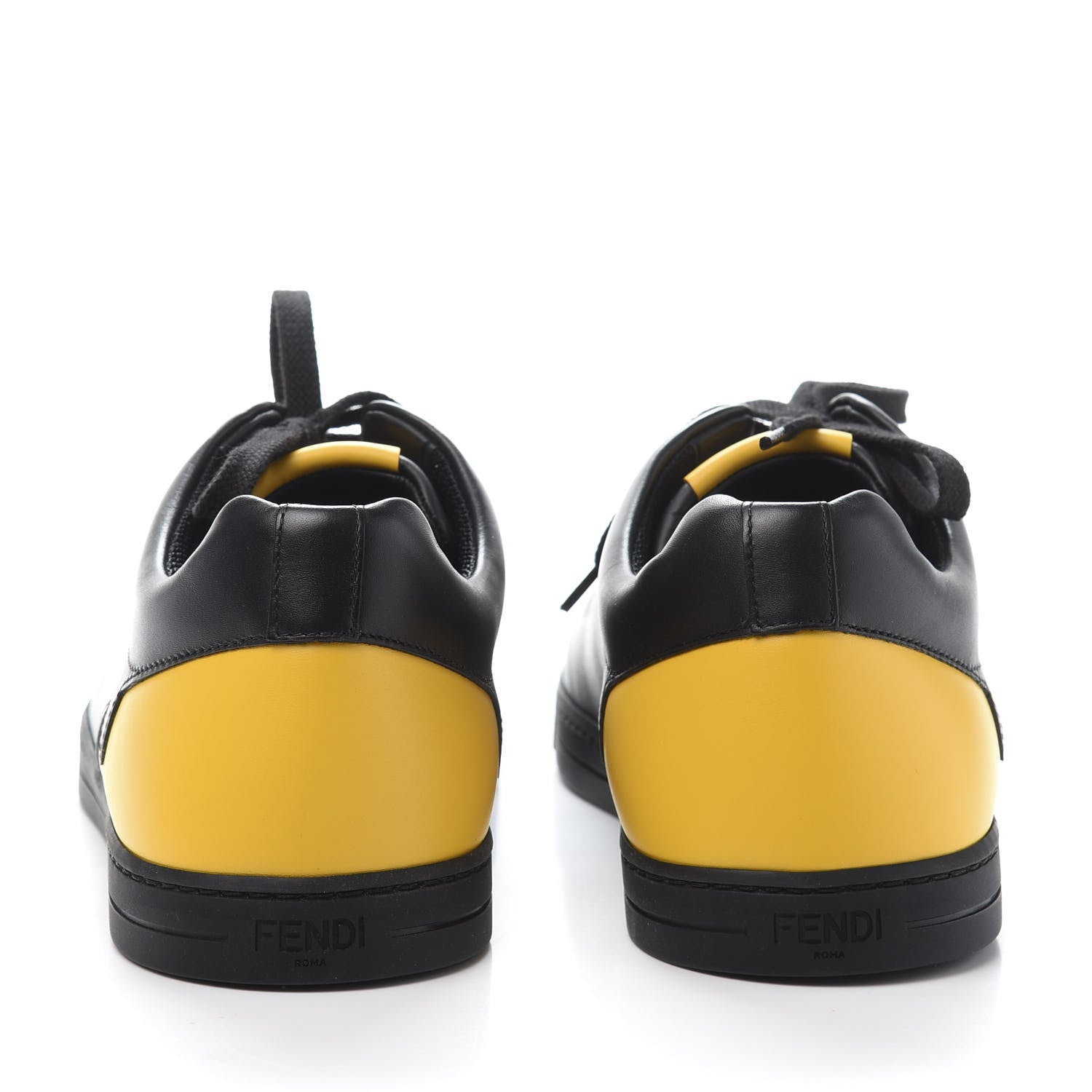 Fendi Vitello Elite Monster Eyes Sneakers 7 Black 5 of 10