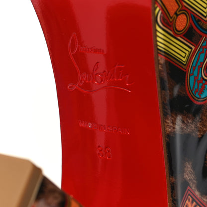 Christian Louboutin Nappa Patent Specchio Loubileo Dona Anna 120 Platform Wedges 38 Multicolor 6 of 8