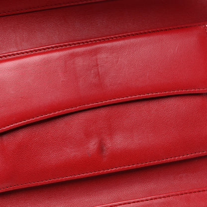 Chanel Lambskin Quilted Large Flap Wallet Red 9 of 12