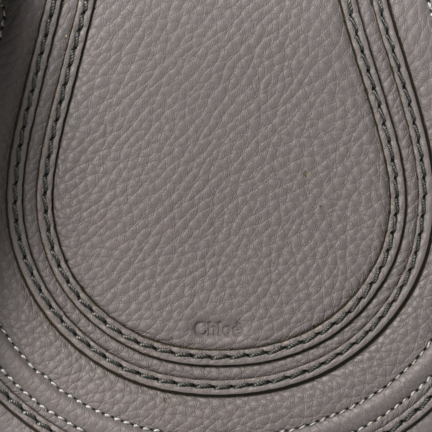 Chloe Calfskin Mini Marcie Round Crossbody Bag Cashmere Grey 9 of 11