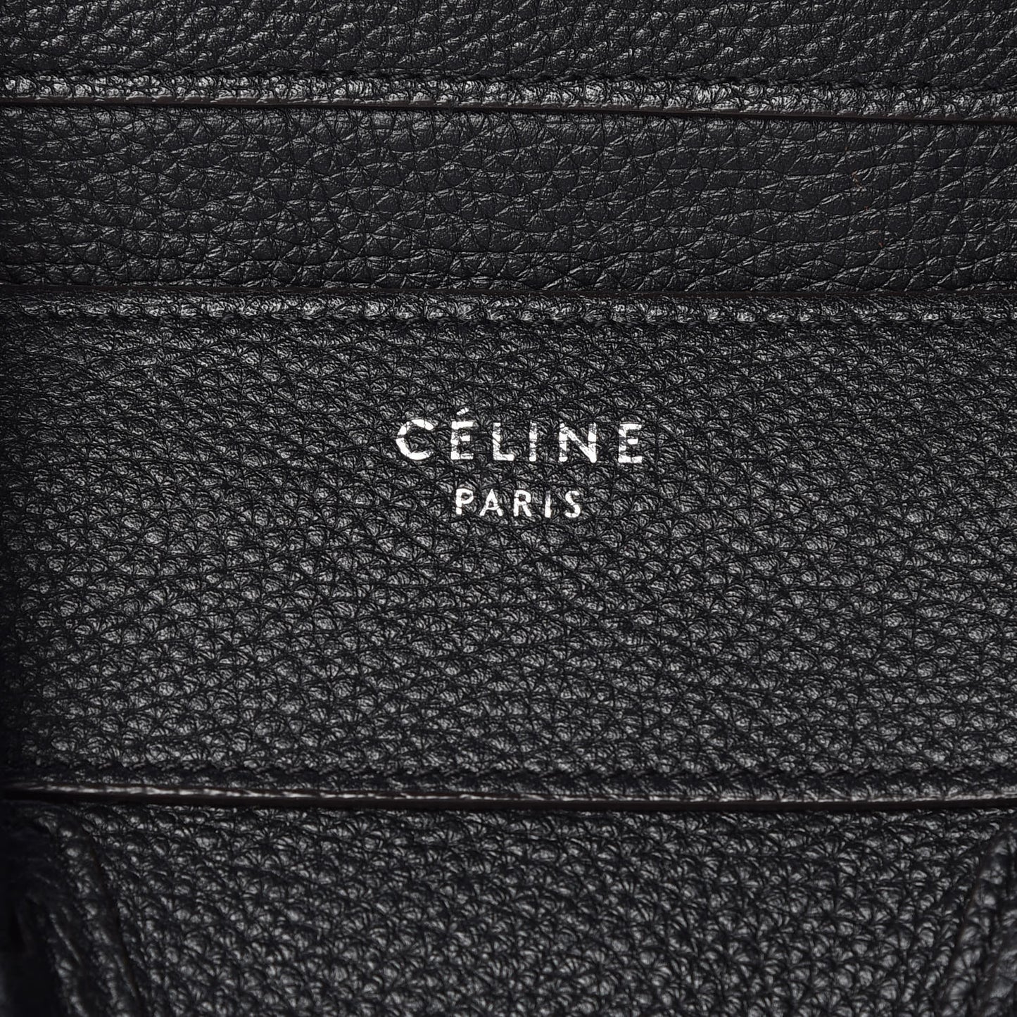Drummed Calfskin Mini Luggage Black