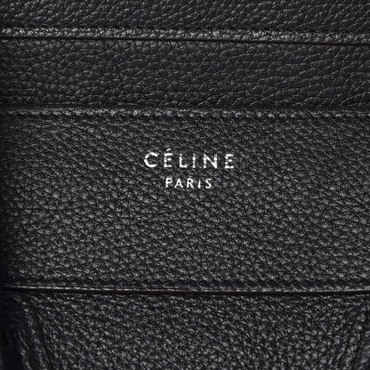 Celine Drummed Calfskin Mini Luggage Black 6 of 25