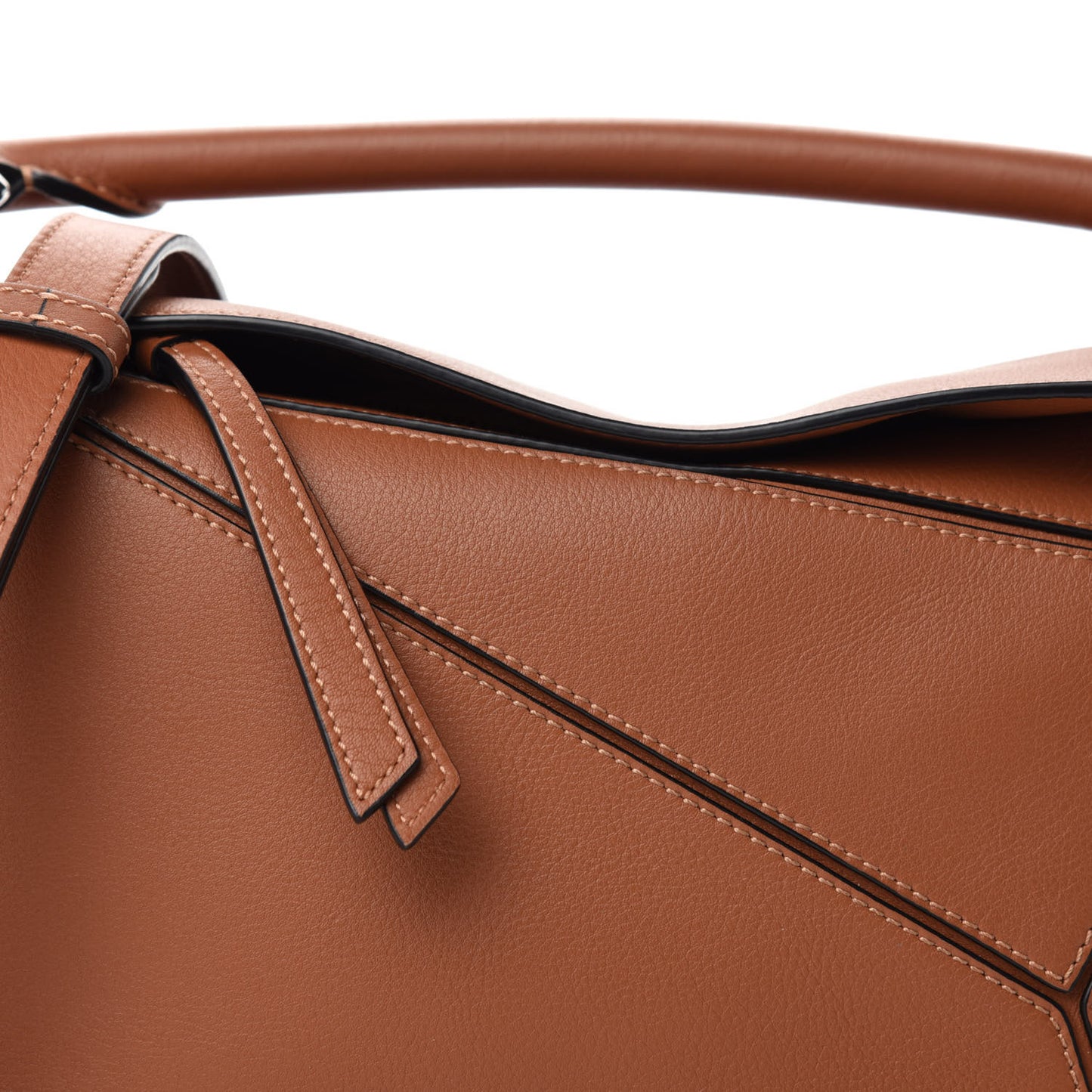 Calfskin Small Puzzle Bag Tan
