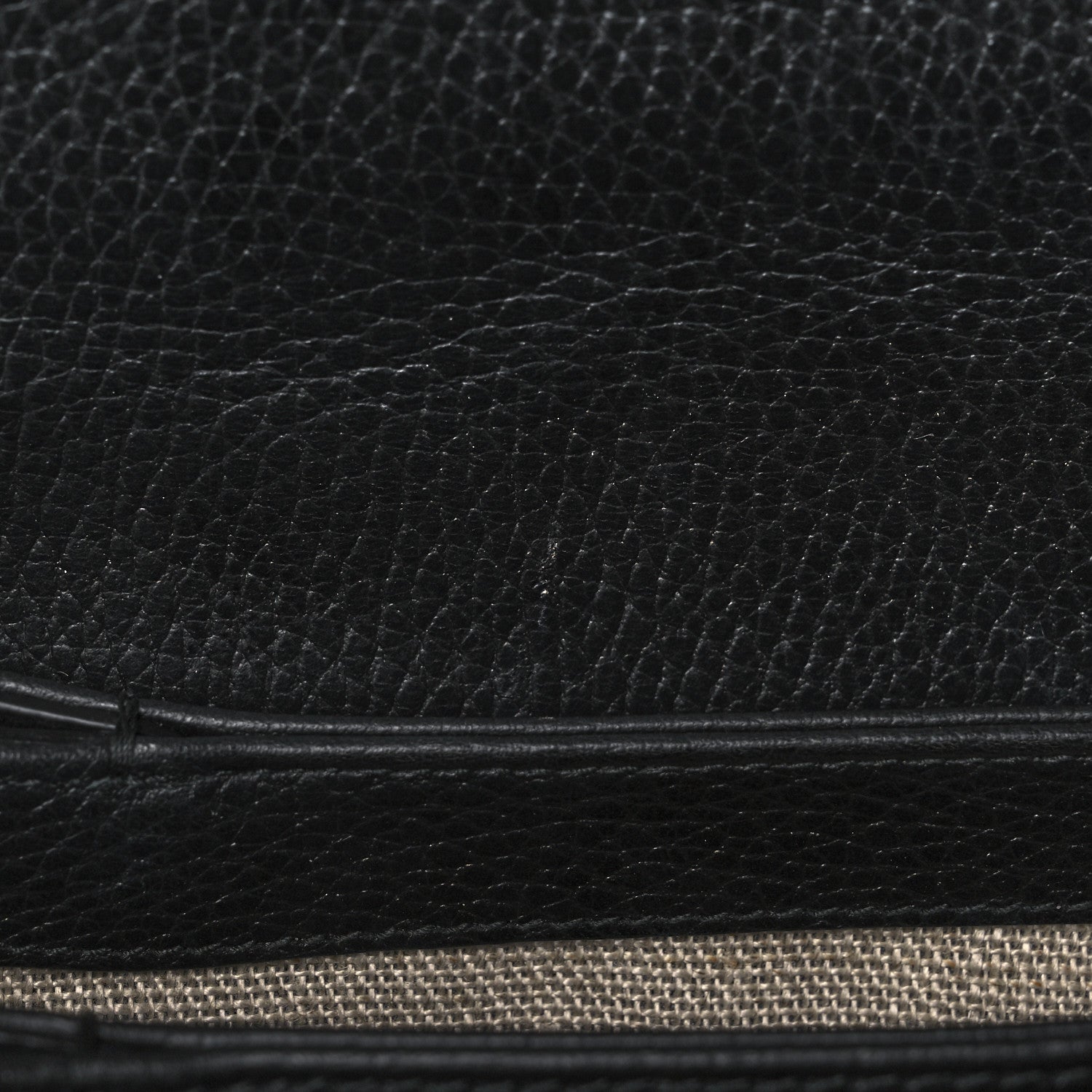 Gucci Dollar Calfskin Interlocking G Top Handle Shoulder Bag Black 12 of 12
