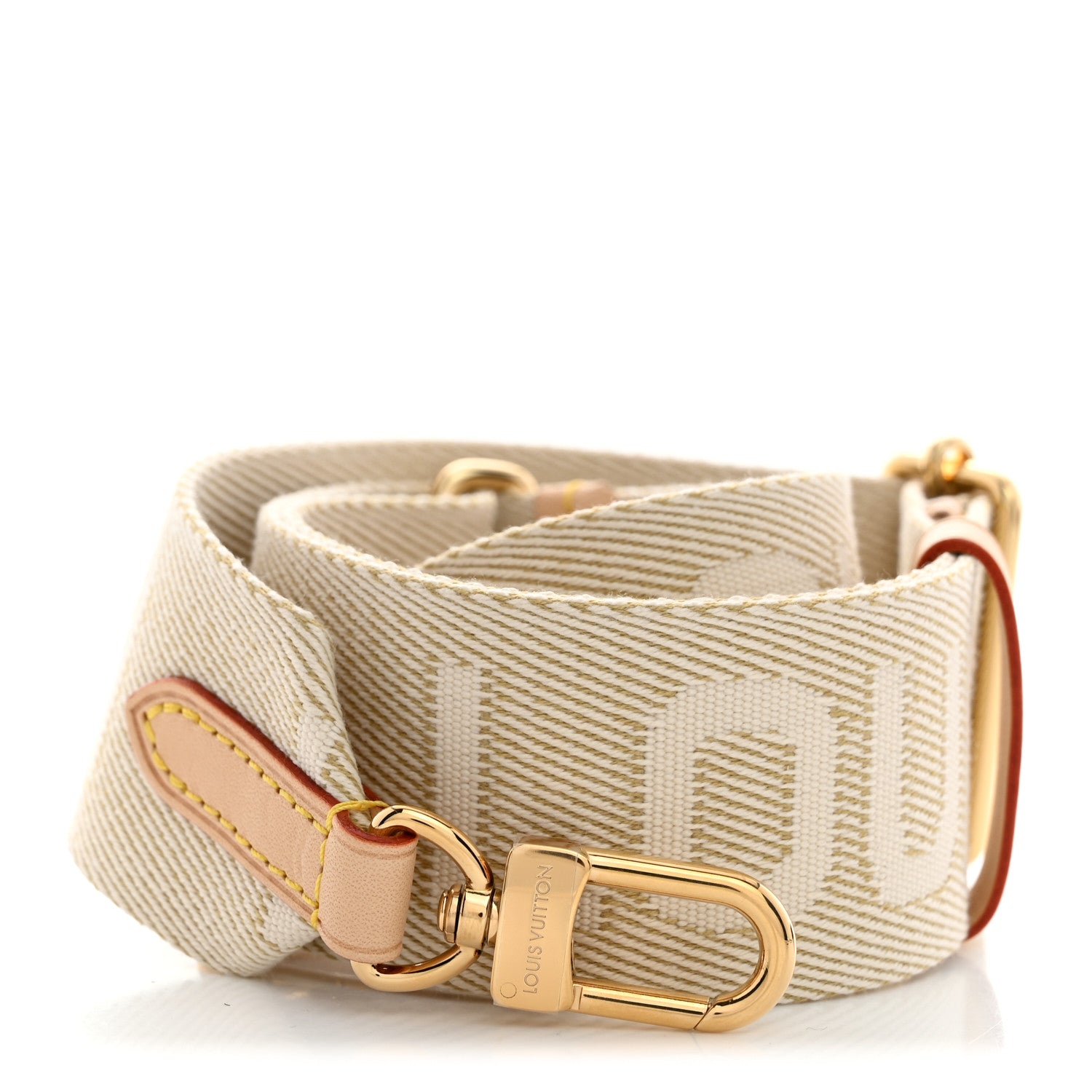 Louis Vuitton Jacquard High Rise Shoulder Strap Beige 1 of 3