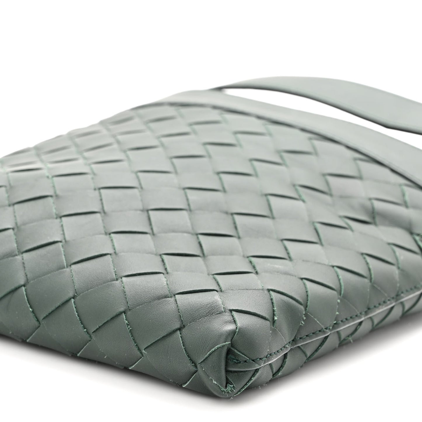 Nappa Intrecciato VN Crossbody Messenger Bag Green