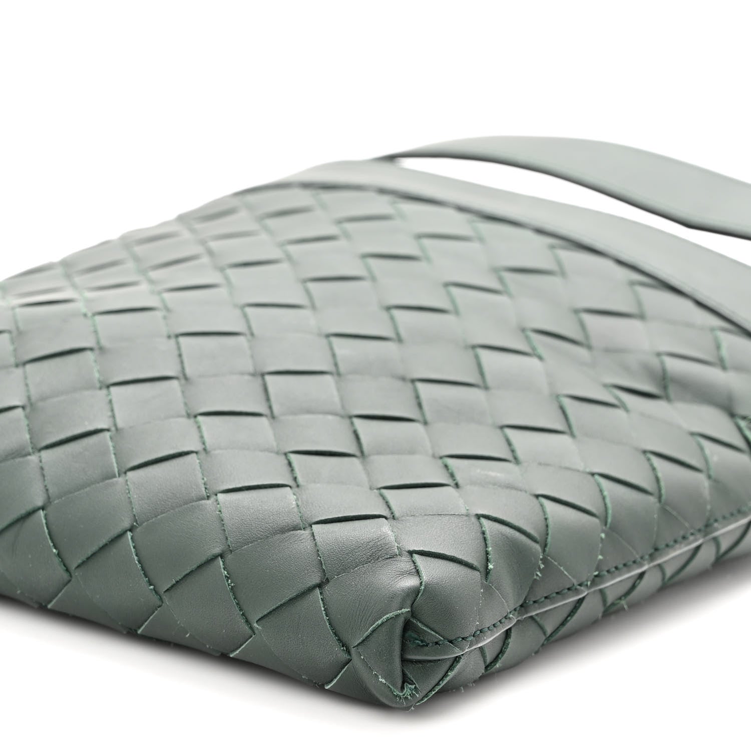 Bottega Veneta Nappa Intrecciato VN Crossbody Messenger Bag Green 8 of 10