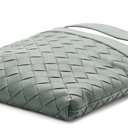 Bottega Veneta Nappa Intrecciato VN Crossbody Messenger Bag Green 8 of 10