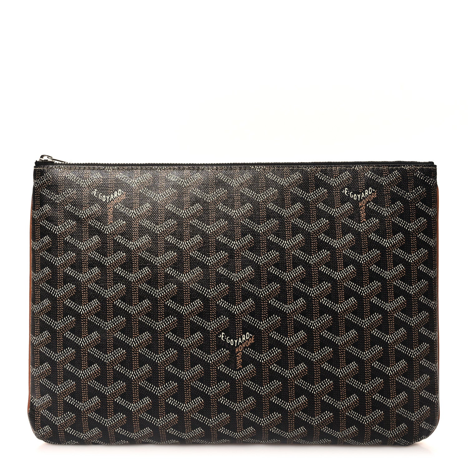 Goyard Goyardine Senat MM Pocket Black Tan 1 of 9