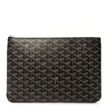 Goyard Goyardine Senat MM Pocket Black Tan 1 of 9
