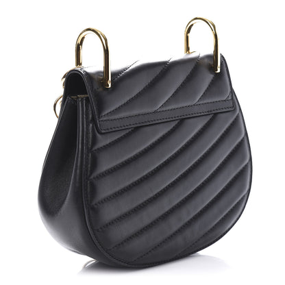 Chloe Calfskin Quilted Mini Drew Bijou Shoulder Bag Black 3 of 9