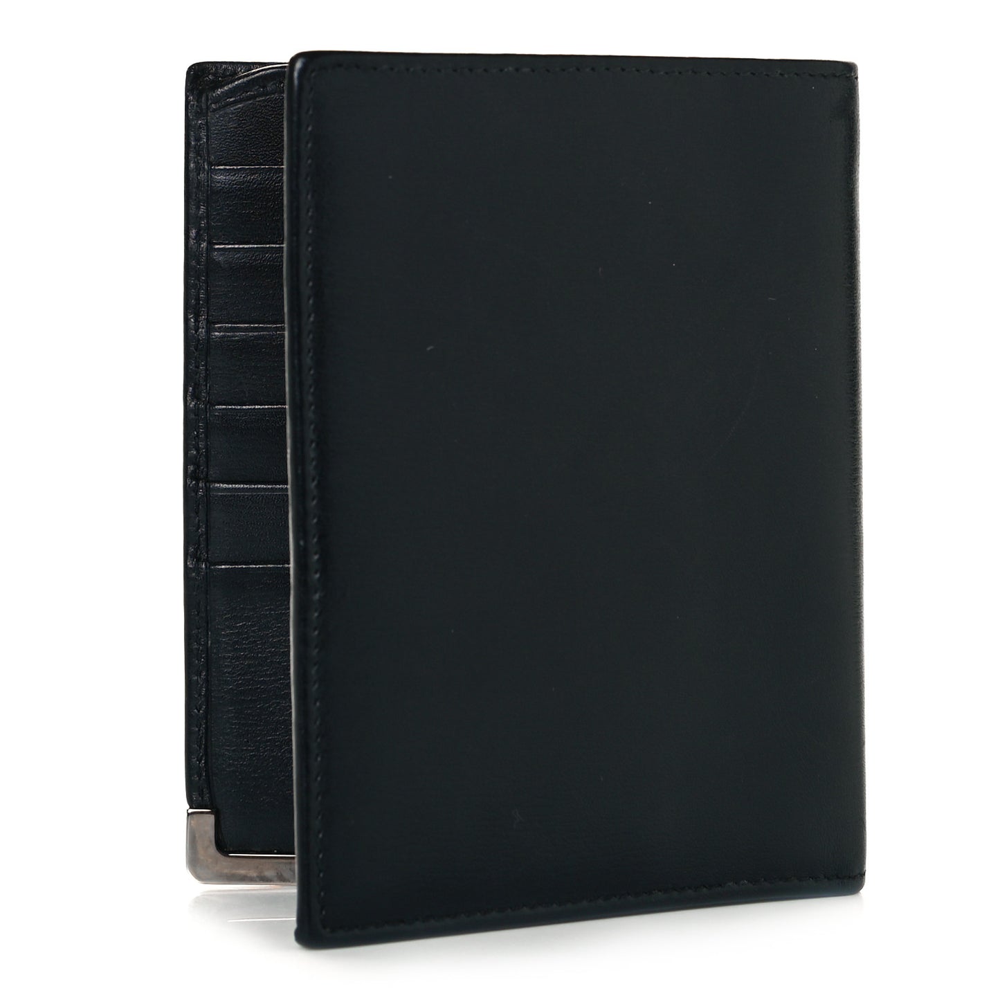 Calfskin Bi-Fold Wallet Black