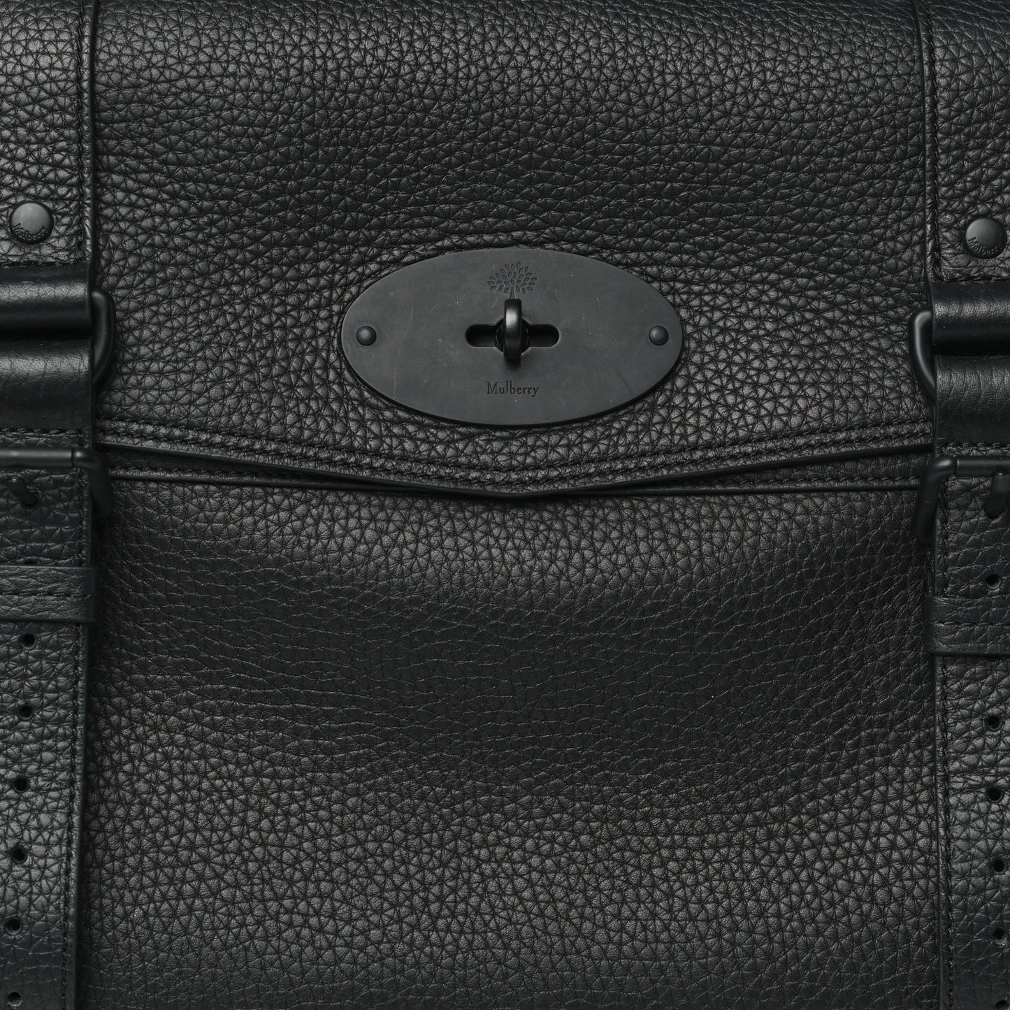 Heavy Grain Oversized Alexa Black